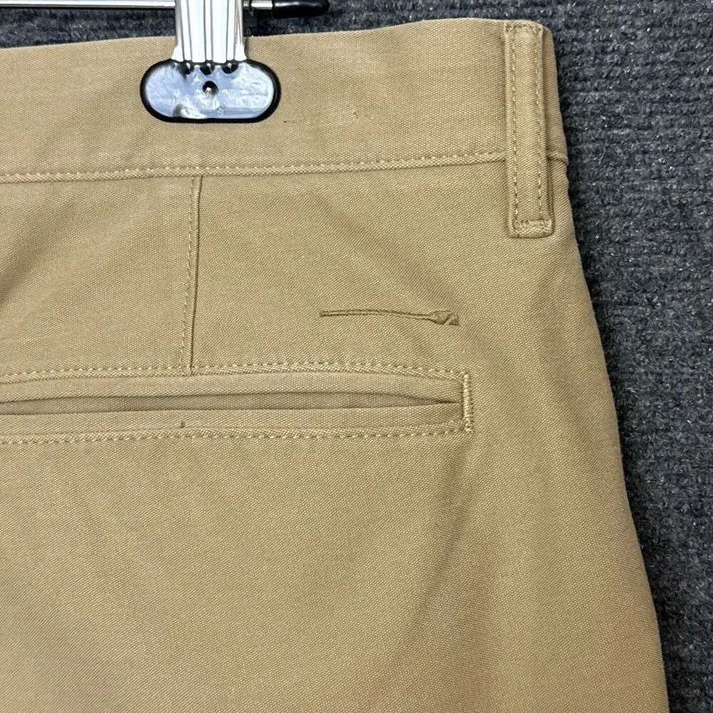 J Crew Athletic Performance Pant 35/34 Tan Oarsman Tapered 1040 Classic Preppy